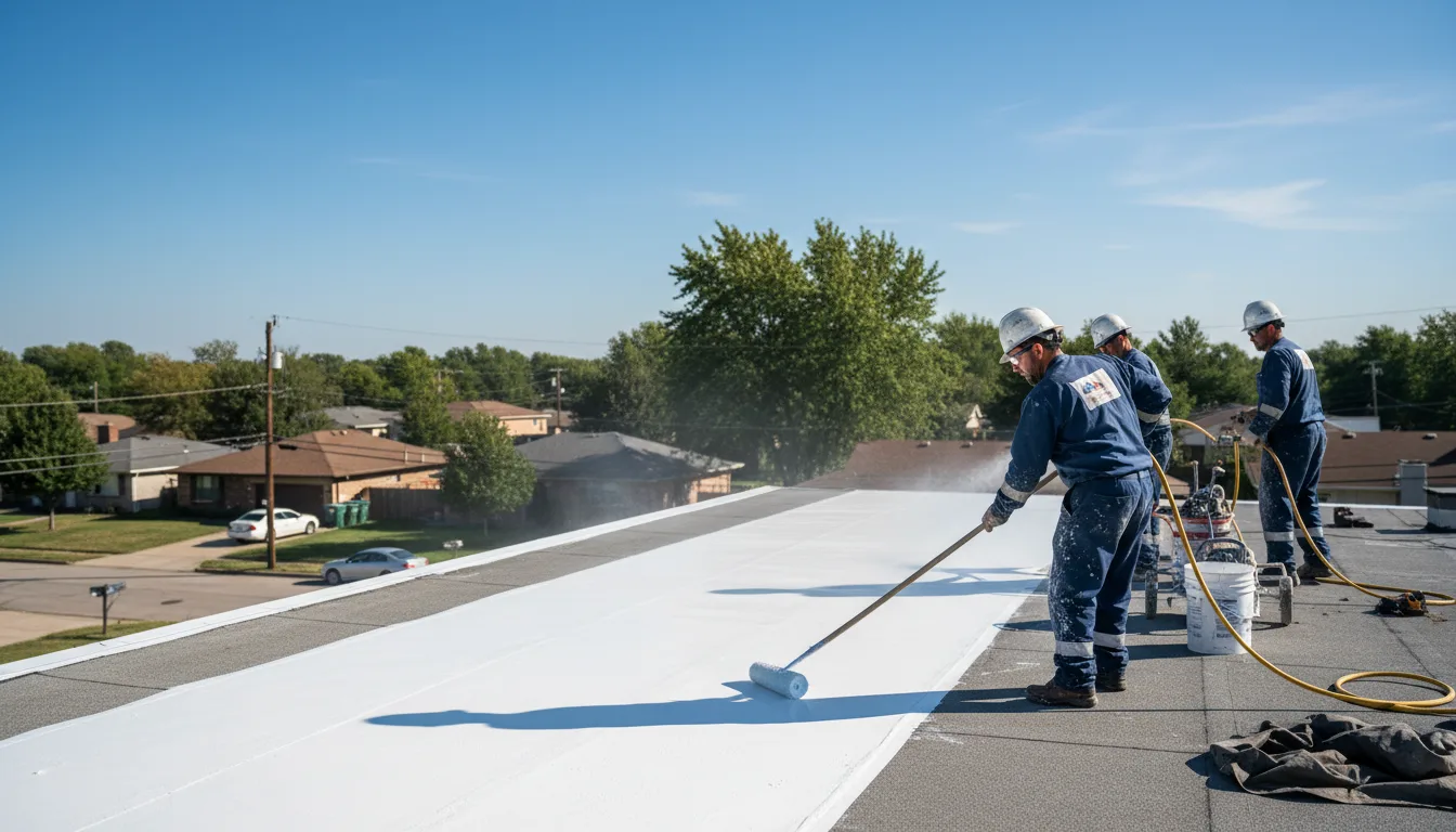 Commercial roof coating in Pleasant Lake, IN near me